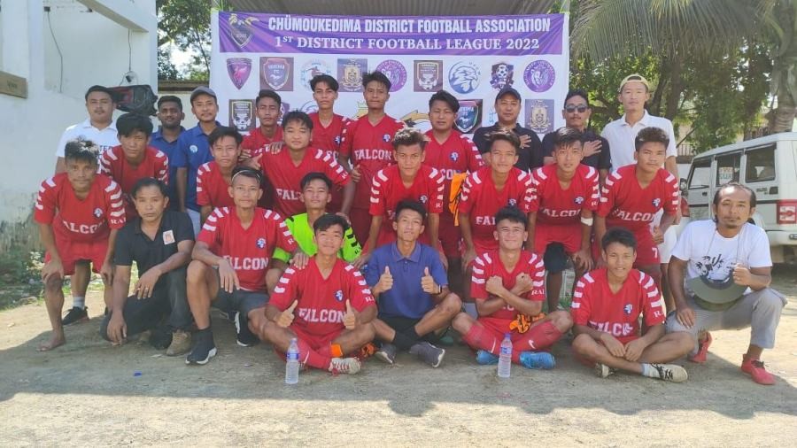 Players of United Falcon Club Medziphema who won their match against Eimi Brothers on September 24.